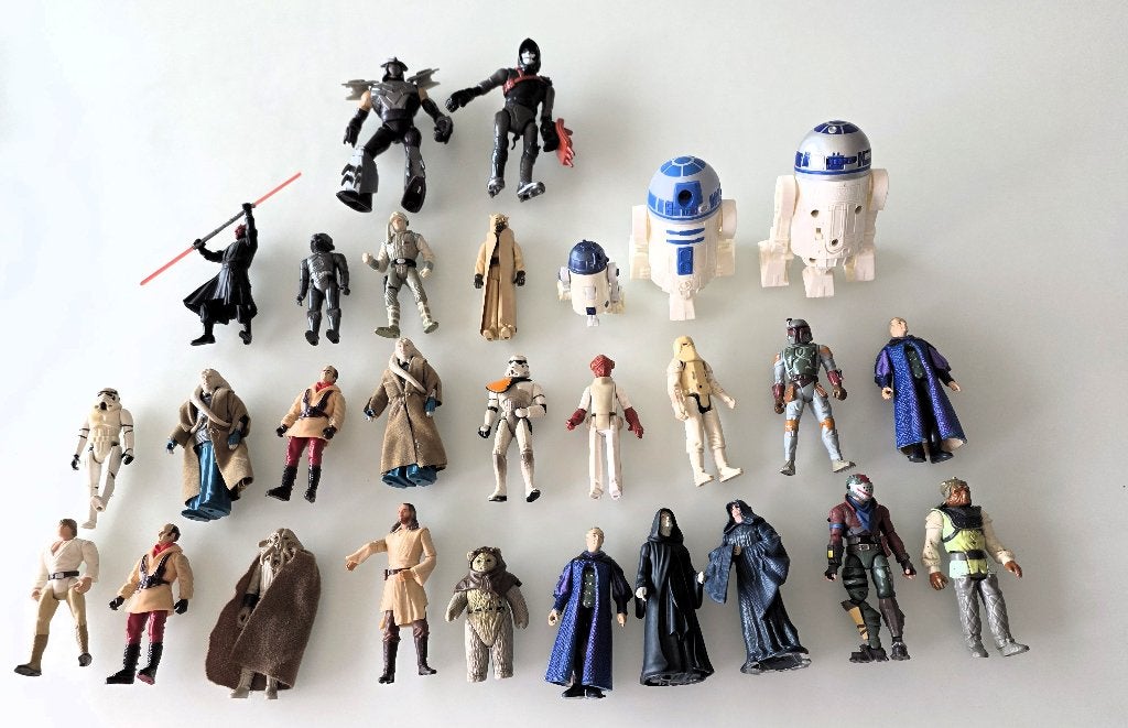 lot met vintage figuren met vele Star Wars, Verzamelen, Star Wars, Ophalen of Verzenden