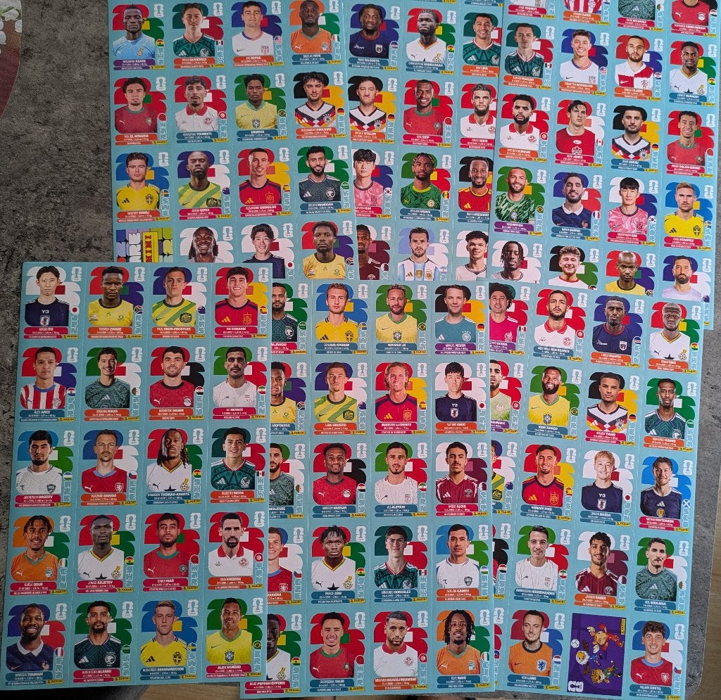 AUTOCOLLANTS COUPE DU MONDE PANINI DE FOOT 2026, 120X, Envoi, Neuf