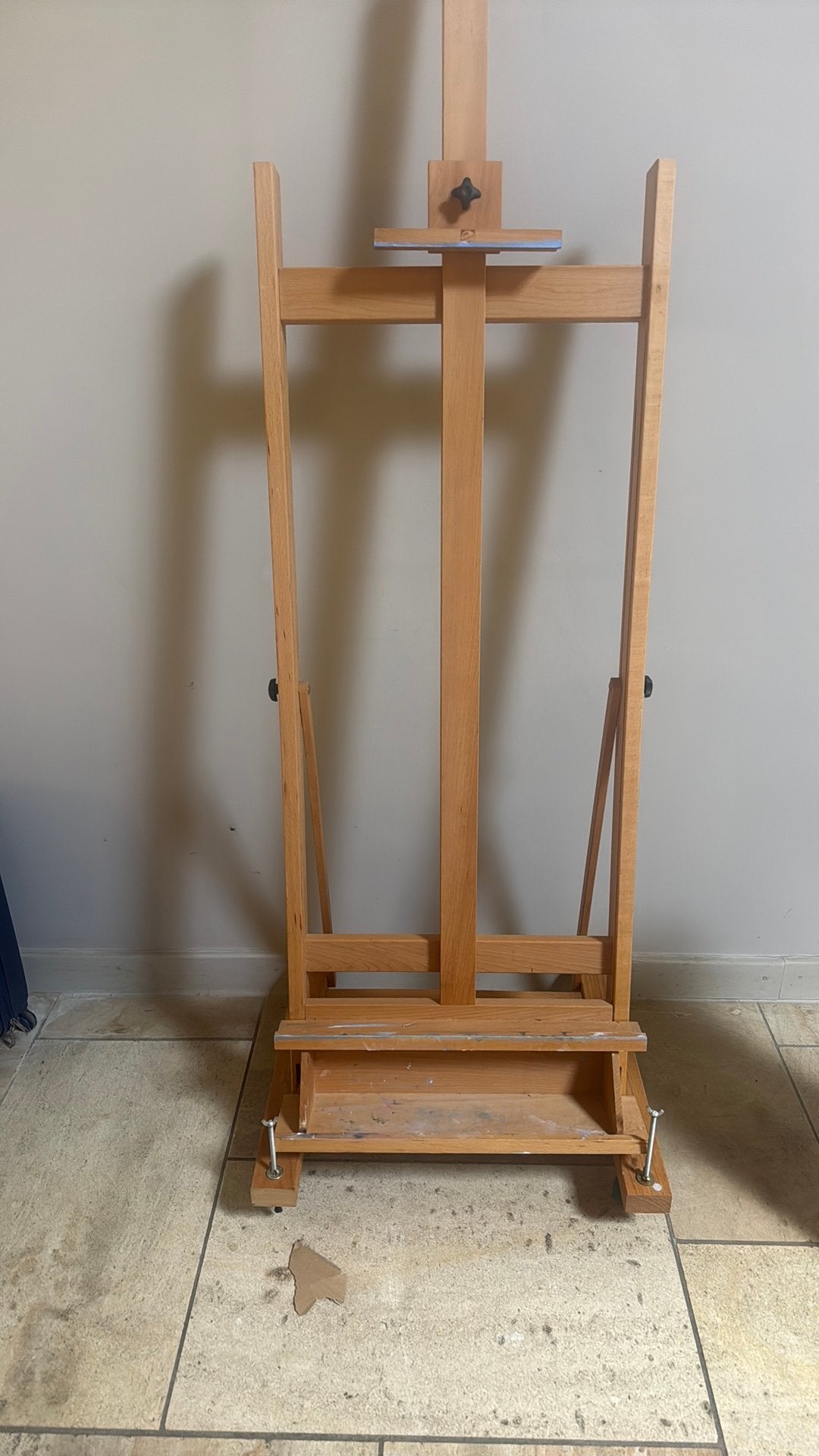 Grote houten atelier schildersezel – verstelbaar – goede, Hobby & Loisirs créatifs, Peinture, Comme neuf, Enlèvement