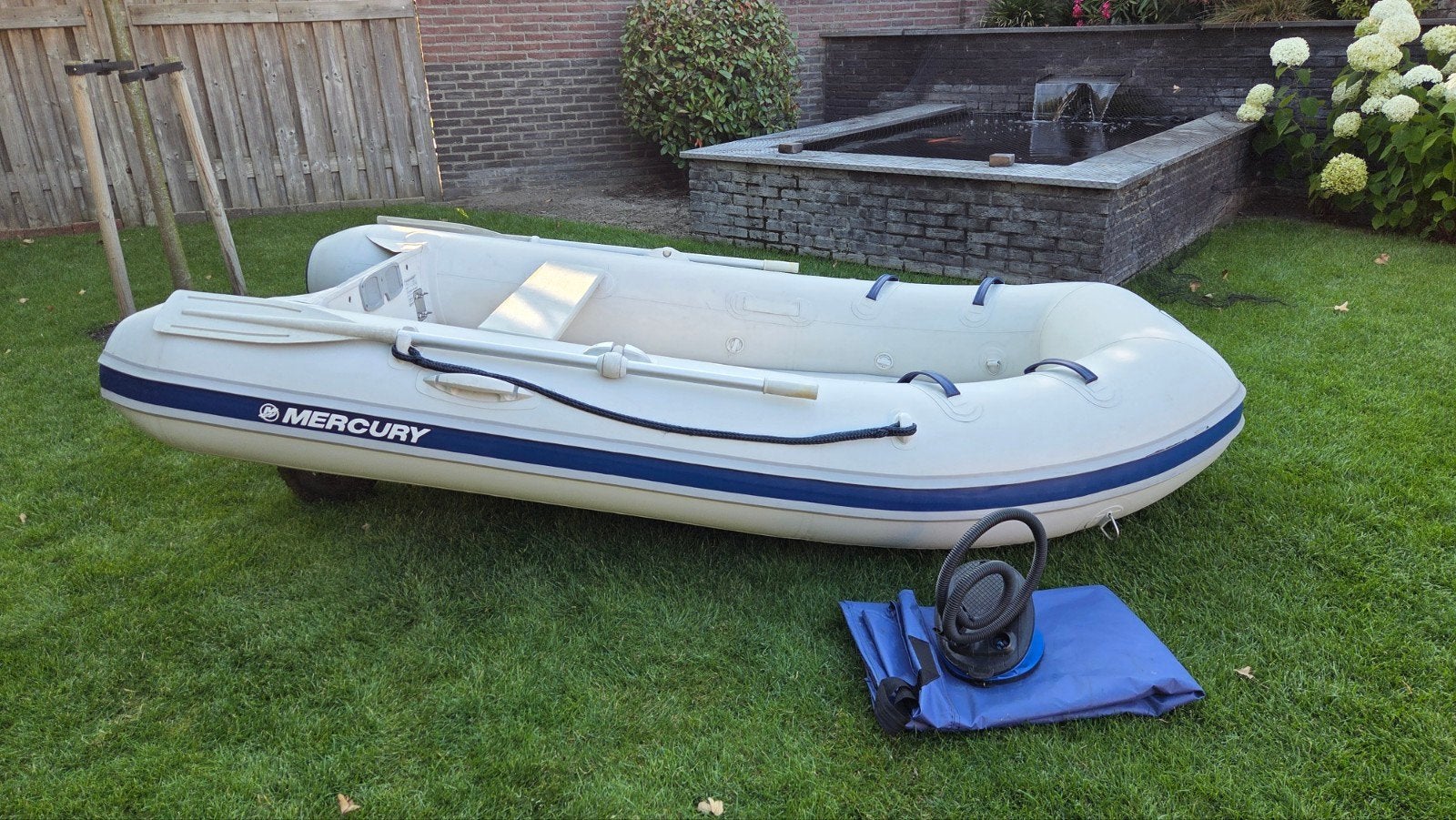 Rubberboot Mercury 310 Airdeck + Yamaha 4PK 4-Takt, Airdeck, Pompe, 20 cm, Enlèvement