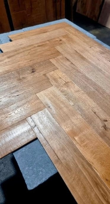 VENTE ! VINTAGE (CHEVRONS}. GRATTÉE À LA MAIN, HUILÉE !, Enlèvement