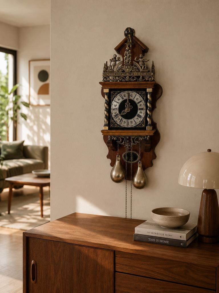 Horloge murale Zaanse WUBA Warmink — vintage 1966 — 55€, Enlèvement