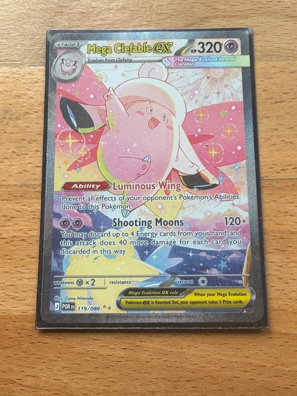 Mega Clefable ex, Enlèvement, Neuf, Cartes en vrac