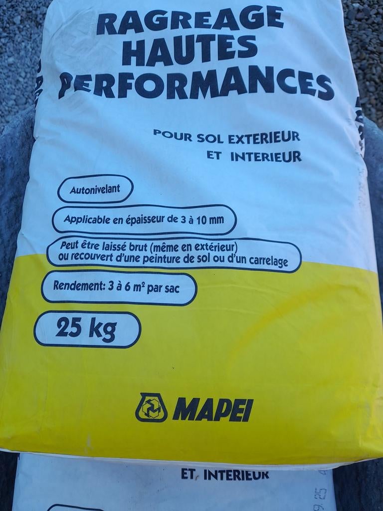 Lot de 3 sacs de ragreage intérieur et extérieur, Enlèvement, Neuf, Autres types