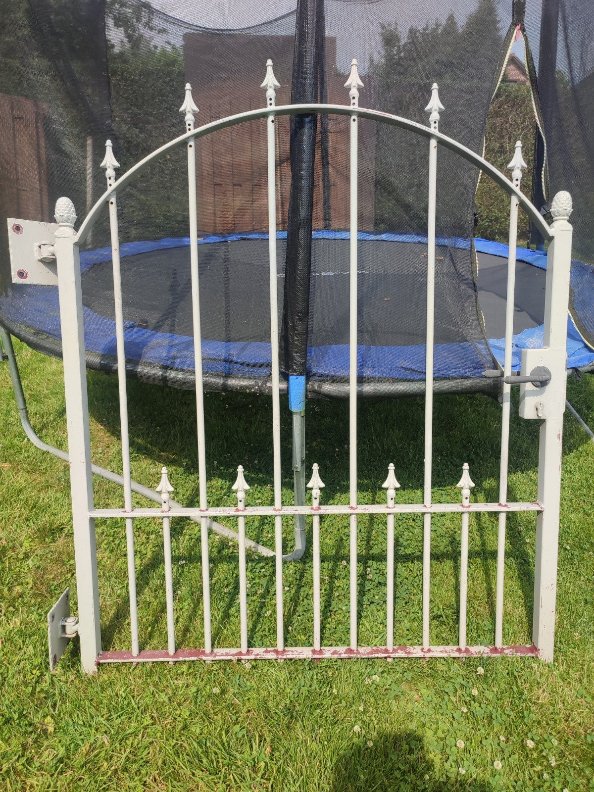 Mooie poort in metaal, Tuin en Terras, Ophalen, Zo goed als nieuw, IJzer, Sierhekwerk