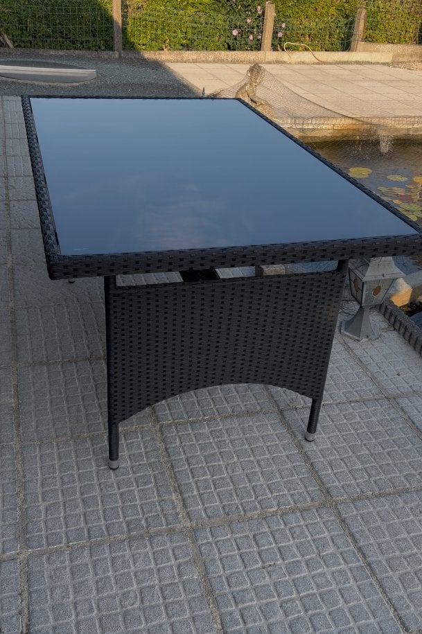 Terras/tuintafel, Enlèvement, Comme neuf, Rectangulaire, Synthétique