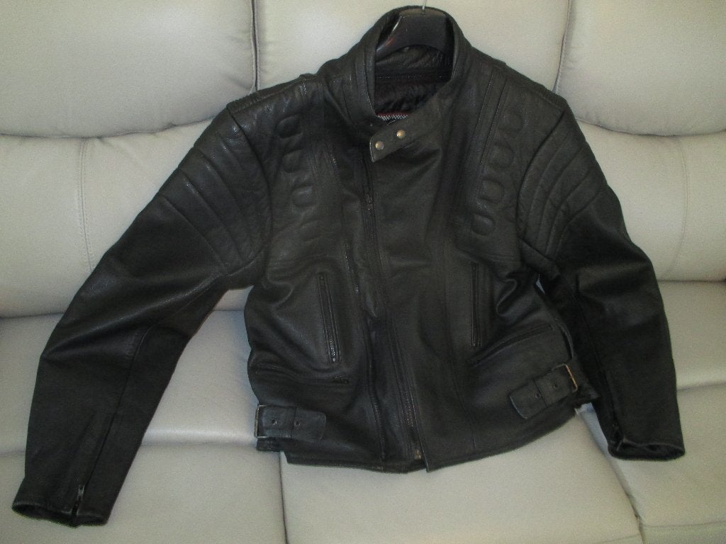 Veste moto en cuir 62/52 5xl., Motos, Enlèvement, Hommes