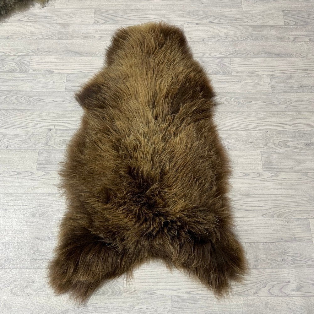 Schapenvacht IJslands bruin 120x70cm #1849 | Lederstore, Neuf, Tapisserie murale, Brun, Matériau naturel