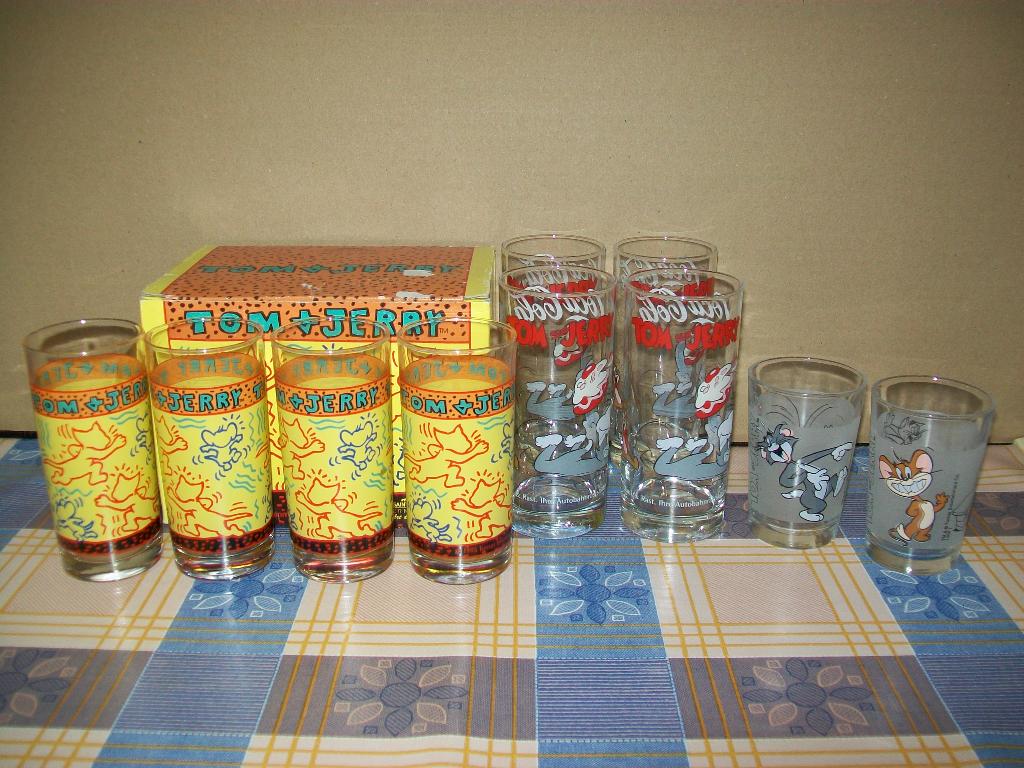 Tom & Jerry - Coca Cola - Glas - Glazen - Vintage - Retro, Enlèvement ou Envoi, Comme neuf, TV, Autres types