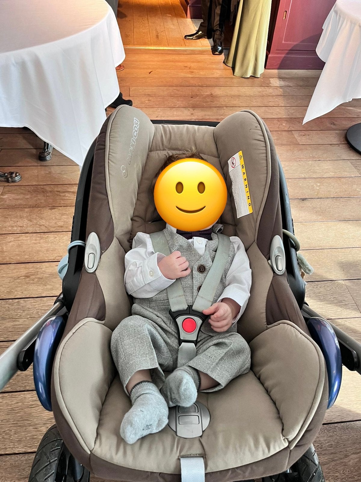 Maxi Cosi Mura bruin 4 in 1 kinderwagen met accessoires, Kinderen en Baby's, Kinderwagens en Combinaties, Gebruikt, Verstelbare duwstang