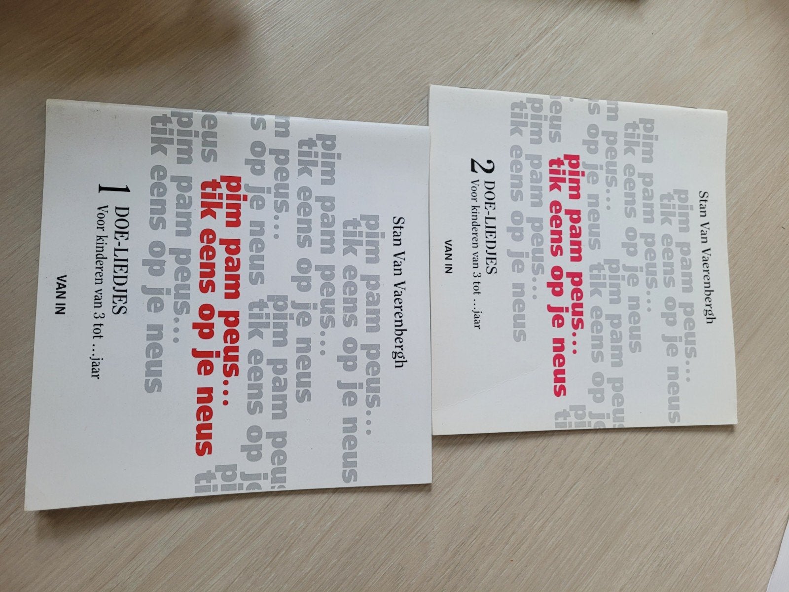 pim pam peus tik eens op je neus deel 1 en deel 2, Boeken, Ophalen of Verzenden