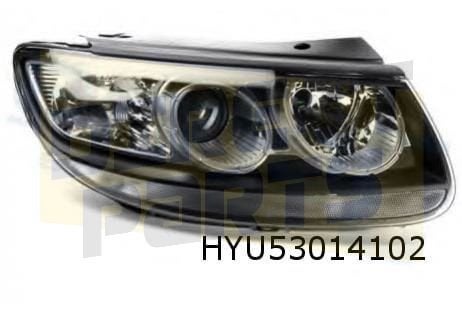 Hyundai Santa Fe (3/10-9/12) Koplamp Rechts (Halogeen) Origi, Neuf, -, -, Hyundai