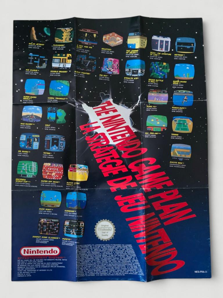 Officiële poster van de Nintendo NES - „The Nintendo Game Pl, Games en Spelcomputers, Spelcomputers | Nintendo Consoles | Accessoires