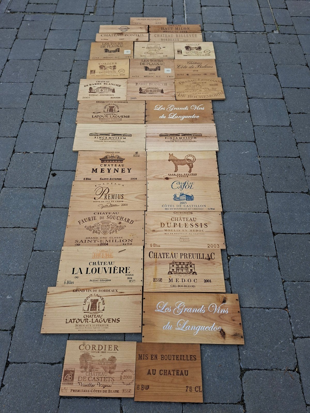 Lot de 30 estampes façes caisse vin 4€ pièce Caisse en bois, Collections, Enlèvement