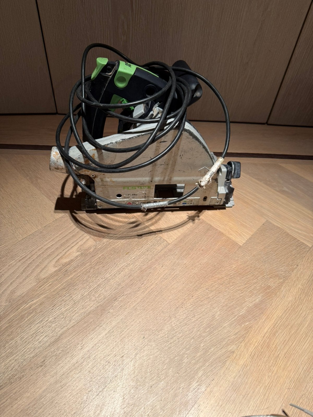 Festool invalzaag ts 55ebq, Doe-het-zelf en Bouw, Ophalen of Verzenden, Gebruikt, 1200 watt of meer, Invalzaag