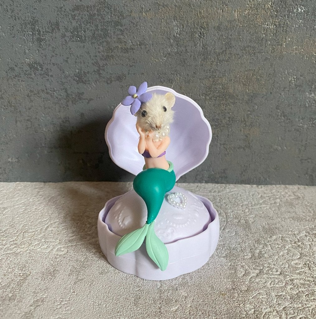 Ariël kleine zeemeermin taxidermie muis, Ophalen of Verzenden