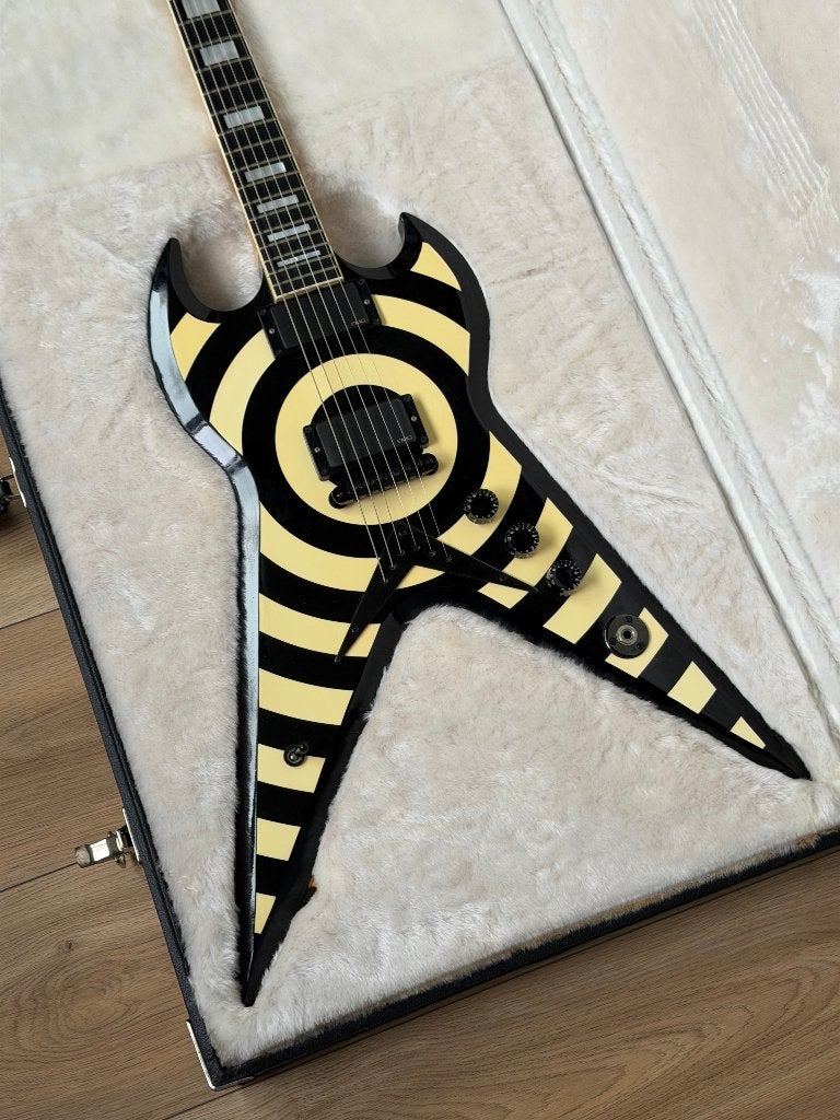 Gibson Custom Shop Zakk Wylde Signature ZV Bullseye (2008), Musique & Instruments, Enlèvement ou Envoi, Gibson