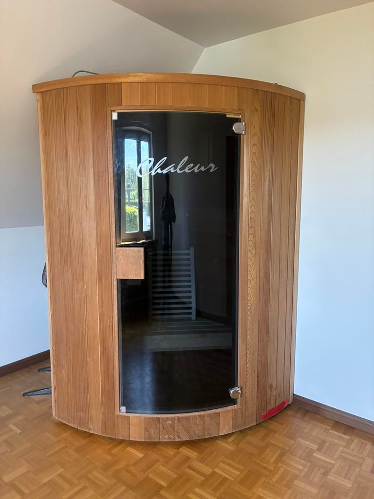 Infrarood warmtecabine, Sport en Fitness, Ophalen, Gebruikt, Infrarood, Complete sauna