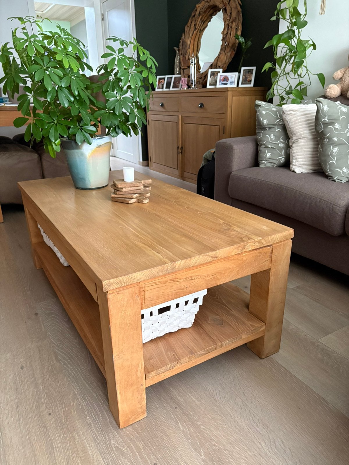 Salon tafel, Huis en Inrichting, Ophalen, Gebruikt, Rechthoekig, Overige materialen