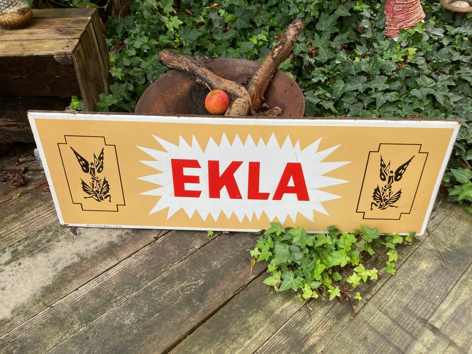 Assiette émaillée Ekla, Enlèvement, Comme neuf