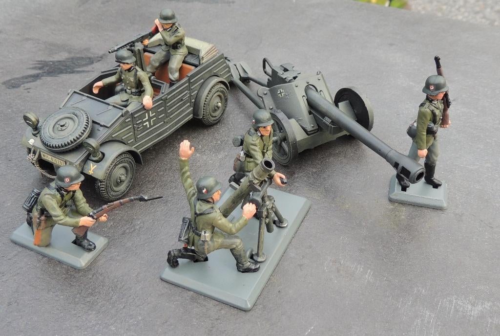 Britains Deetails, Kubelwagen, Pak40 et mortier + soldats, Hobby & Loisirs créatifs, Envoi, Neuf, Plus grand que 1:35, Personnage ou Figurines