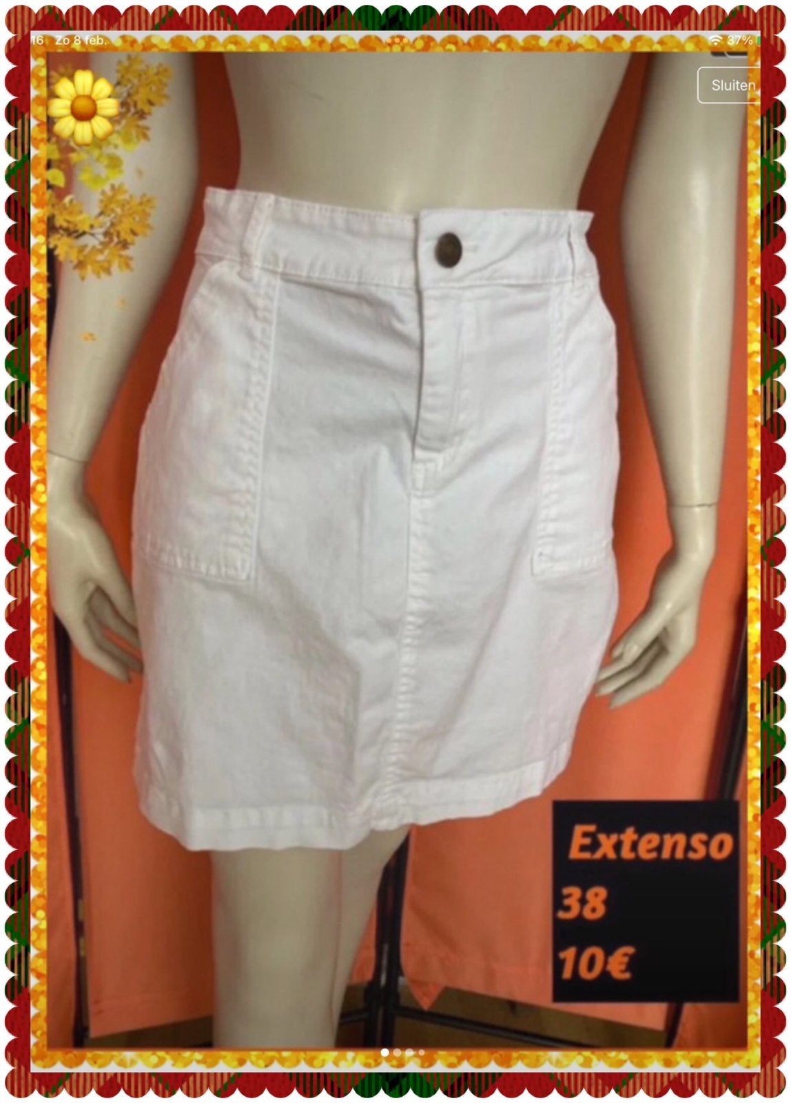 Rok dames 38. In Extenso, Taille 38/40 (M), Enlèvement ou Envoi, Au-dessus du genou, Comme neuf