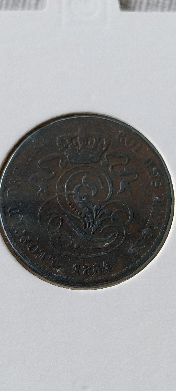 2 cent 1864, Ophalen of Verzenden, Metaal, Losse munt