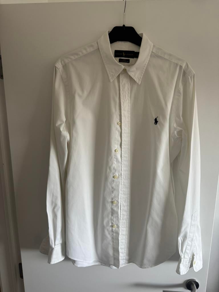 Hemd ralph lauren maat M, Ophalen, Zo goed als nieuw, Wit