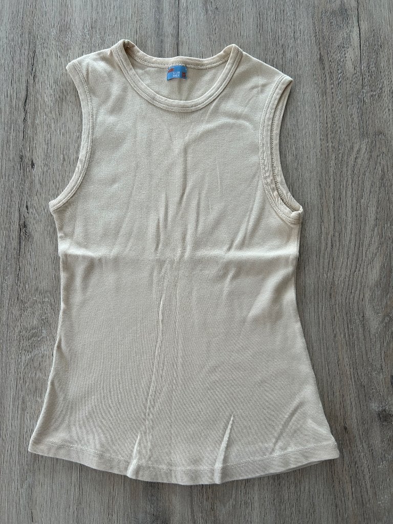Topje Bershka maat M, Maat 38/40 (M), Beige, Zo goed als nieuw, Bershka