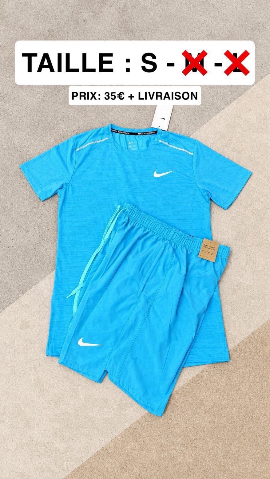 Ensemble Nike Running, Ophalen of Verzenden, Nieuw, Overige maten, Blauw
