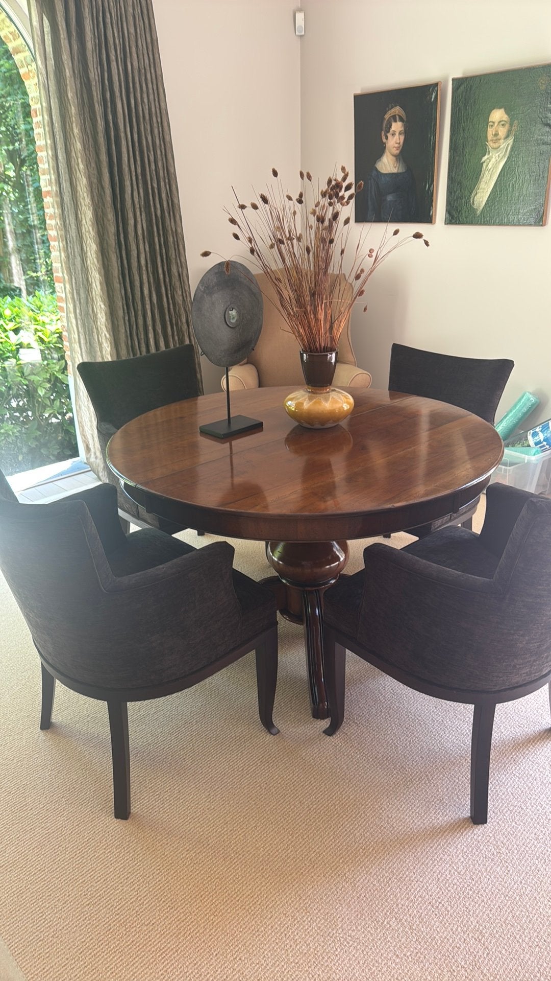 4 zitstoelen tafel en zit zetel, Enlèvement, Comme neuf