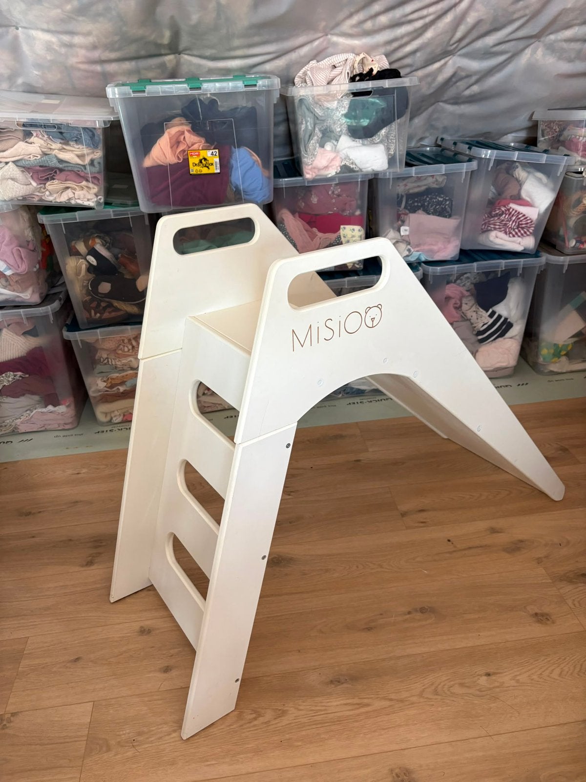 Houten glijbaan voor ballenbad Misioo, Enlèvement, Comme neuf