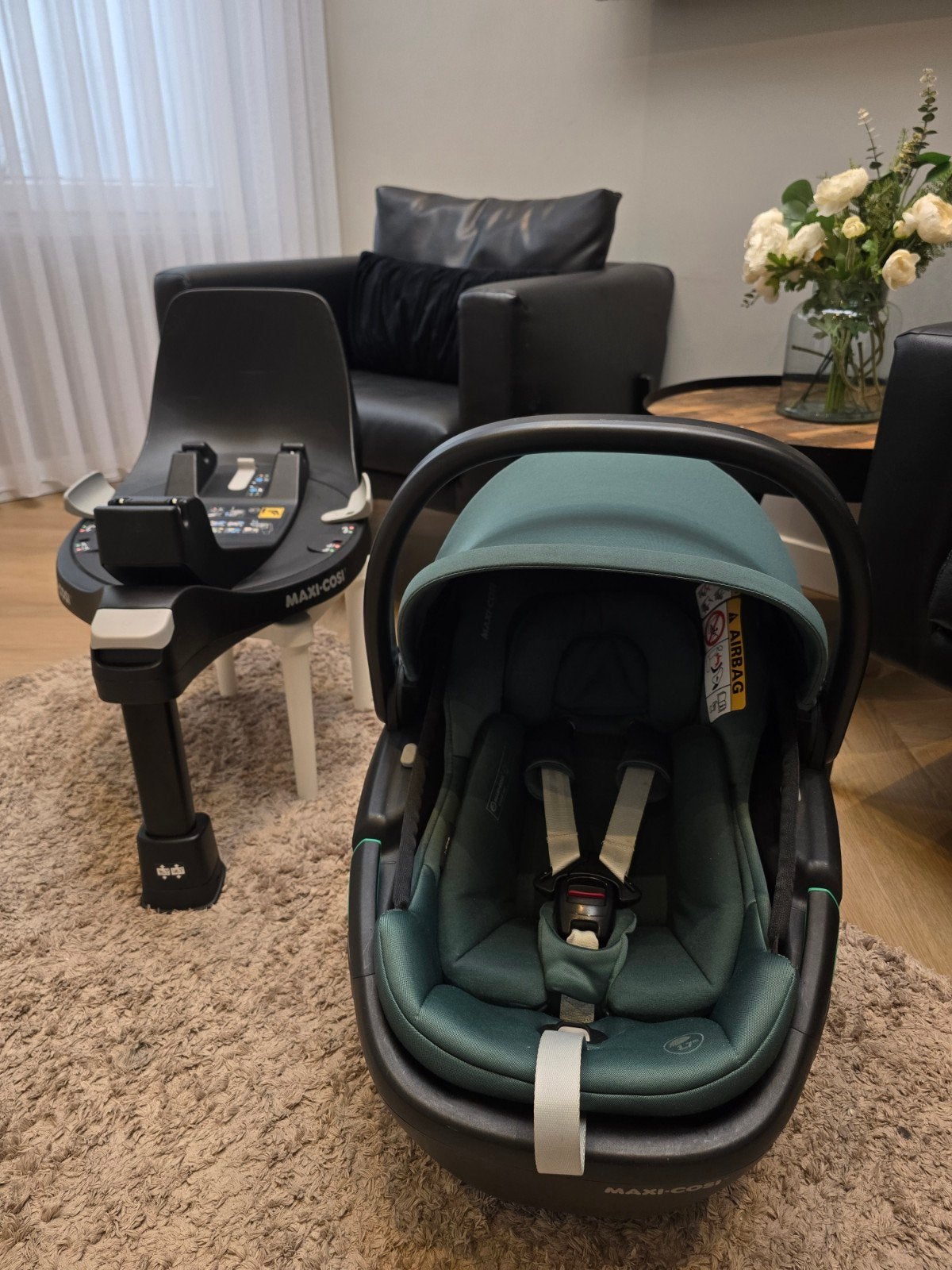 Draai Maxi Cosi 360 + FamilyFix 360 Isofix, Kinderen en Baby's, Autostoeltjes, Ophalen, Afneembare rugleuning, Zo goed als nieuw
