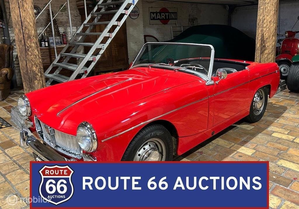 MG Midget | 1962 | Route 66 Auctions, Achat, Entreprise, Boîte manuelle, Autre carrosserie