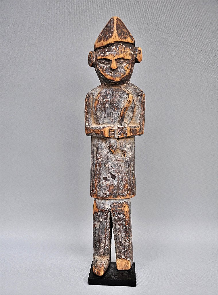 Oud houten tribaal beeld v.e. shamaan - Nepal - ca 1950, Antiek en Kunst, Ophalen of Verzenden