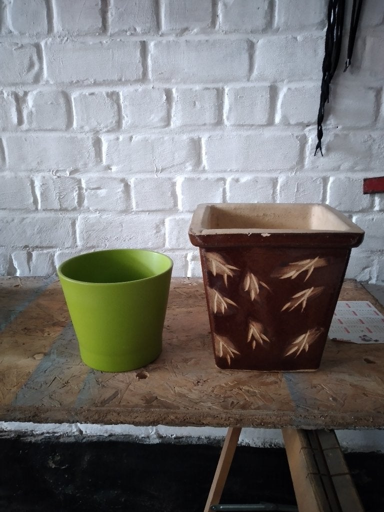 pot plante, Enlèvement, Comme neuf, Vert