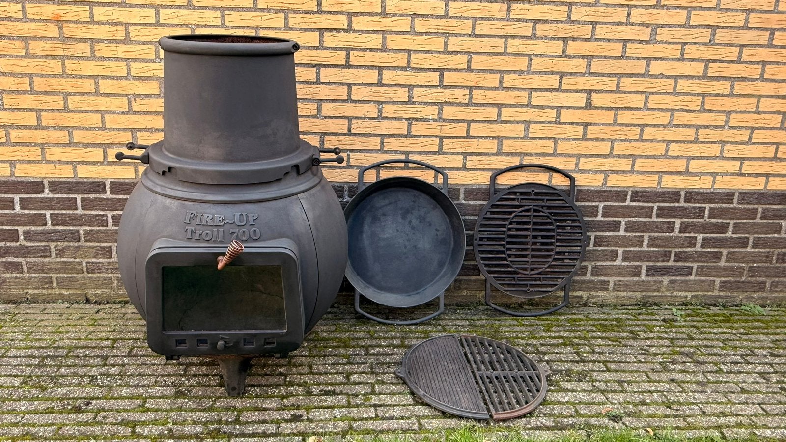 Fire-Up Troll 700 buitenkachel/BBQ, Ophalen, Gebruikt