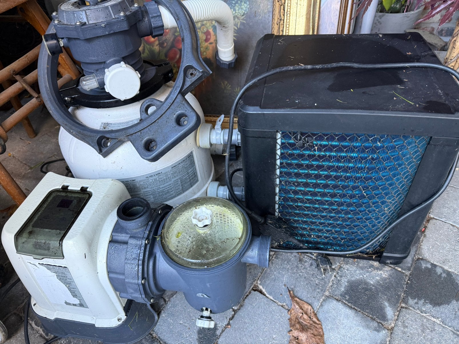 Zandfilter,pomp,warmtepomp voor zwembad, Ophalen of Verzenden, Gebruikt, Filter