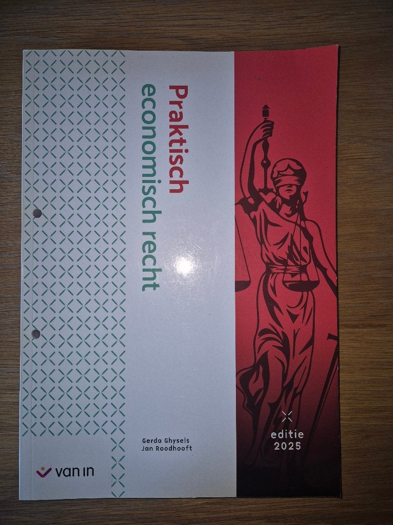 Handboek Praktisch Economisch Recht 2025, Boeken, Hoger Onderwijs, Ophalen of Verzenden, Zo goed als nieuw, Van In