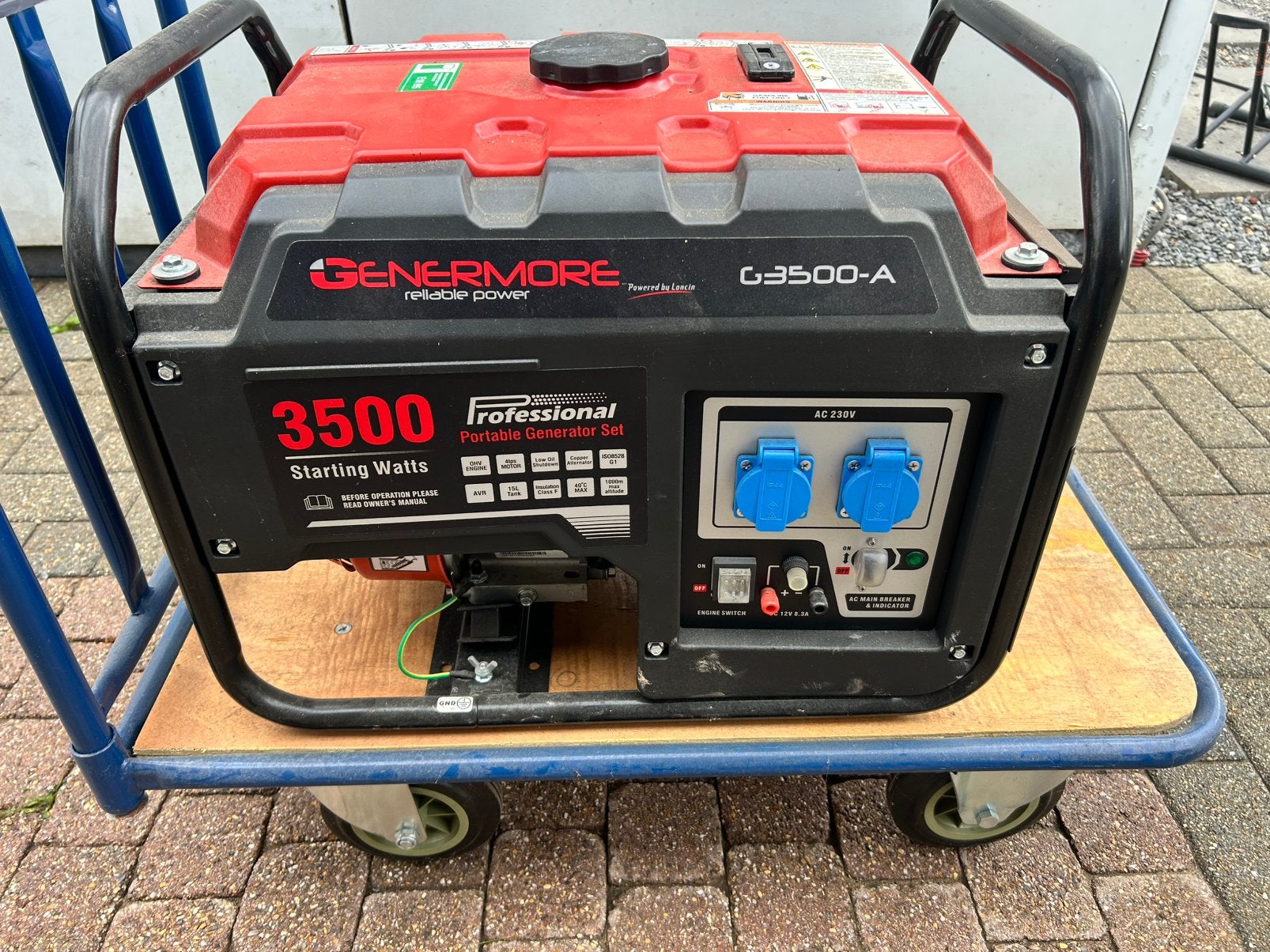 Stroomgroep 3500, Ophalen, Zo goed als nieuw
