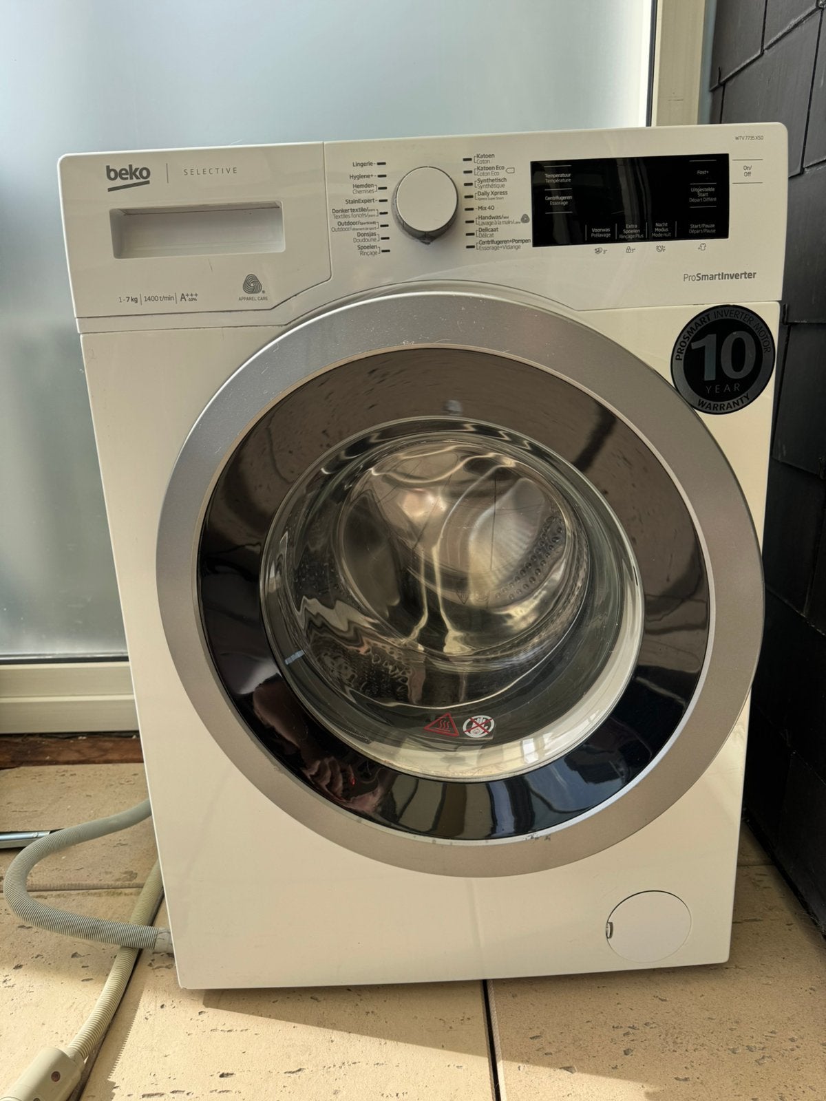 Machine à laver Beko, Electroménager, 1200 à 1600 tours, 6 à 8 kg, 85 à 90 cm, Comme neuf