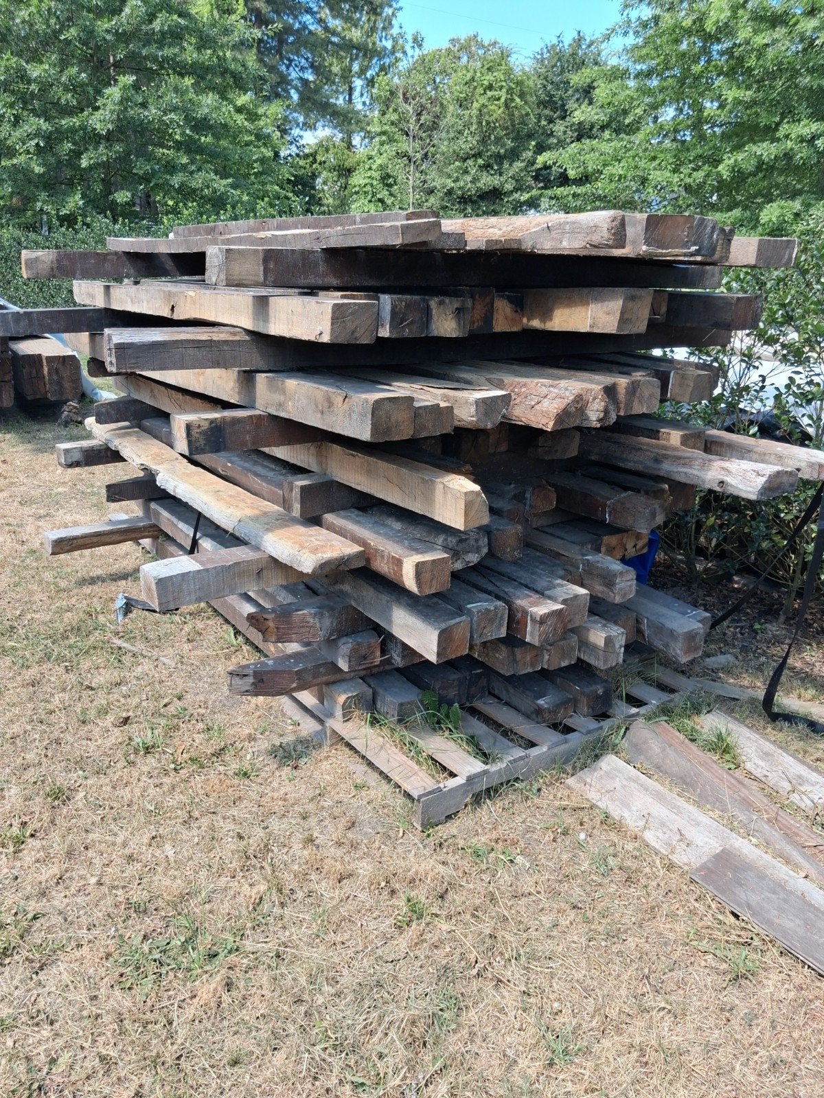 Eiken balken, Bricolage & Construction, Bois & Planches, Enlèvement, Chêne
