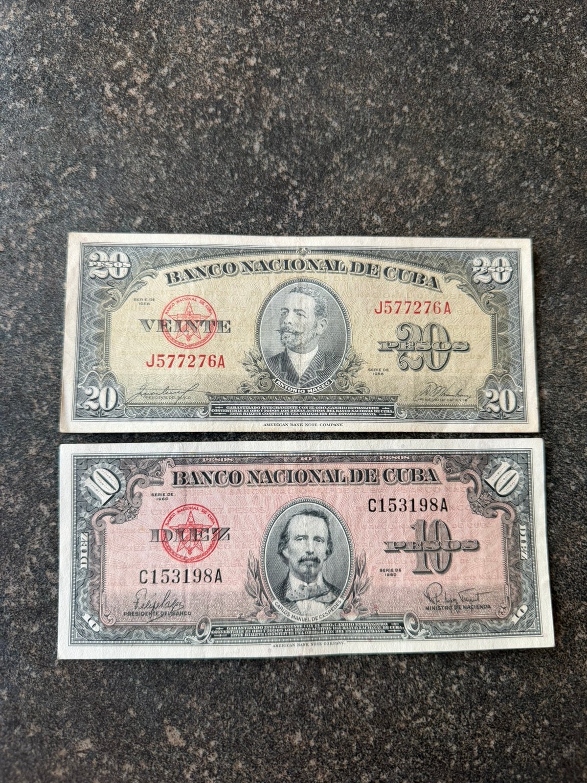 Set oude Cubaanse biljetten, Postzegels en Munten, Ophalen of Verzenden