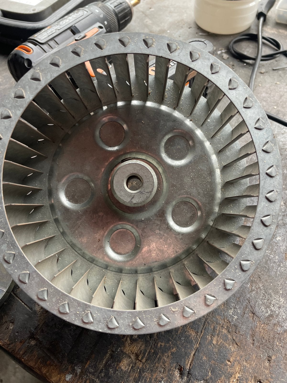 Turbine de ventilation pour brûleurs gaz ou mazout, Bricolage & Construction, Enlèvement
