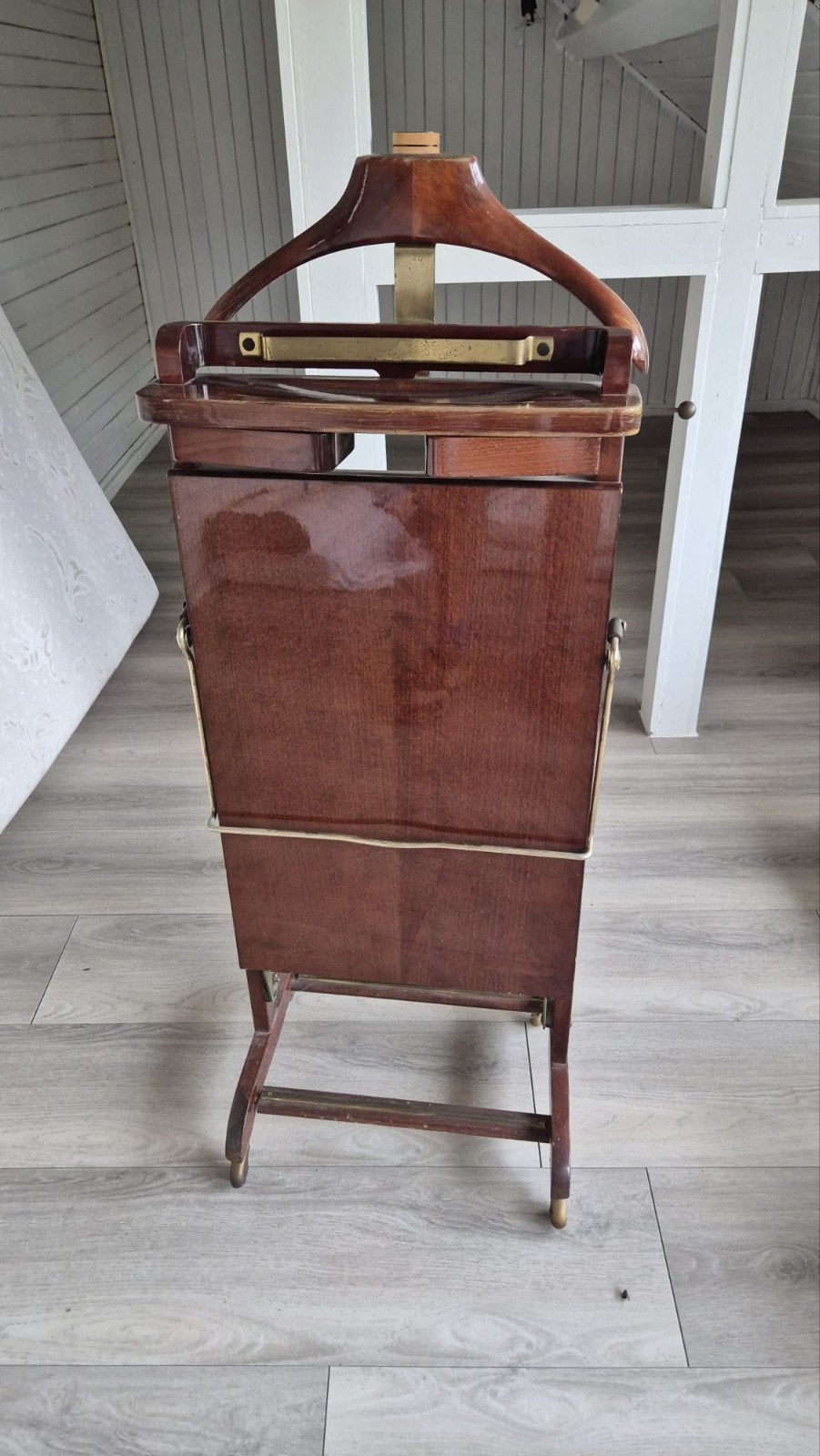 kostuumhanger en broekpers, Overige typen, Ophalen, Gebruikt, Hout