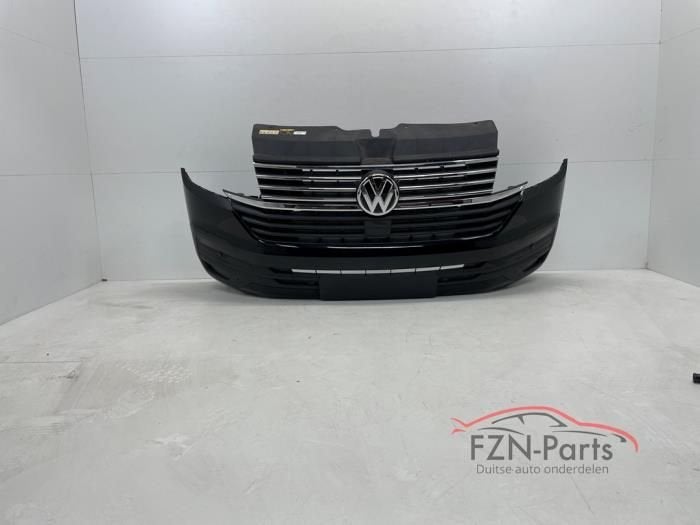 VW Transport T6.1 Voorbumper 4PDC LC9X Chrome T6 met grille, Enlèvement ou Envoi, Utilisé, Avant, Pare-chocs