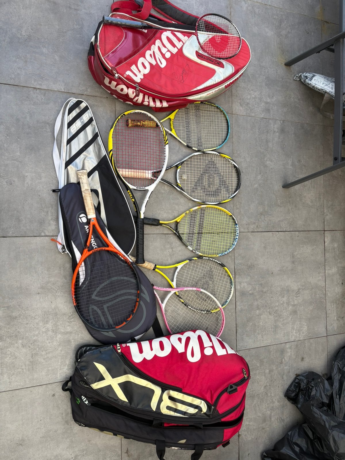 Diverse tennis spullen, Ophalen, Gebruikt, Racket, Wilson