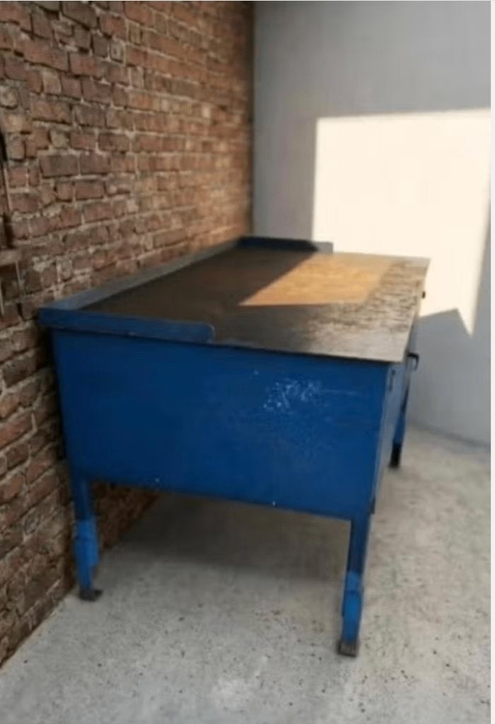 lastafel volledig staal, Ophalen