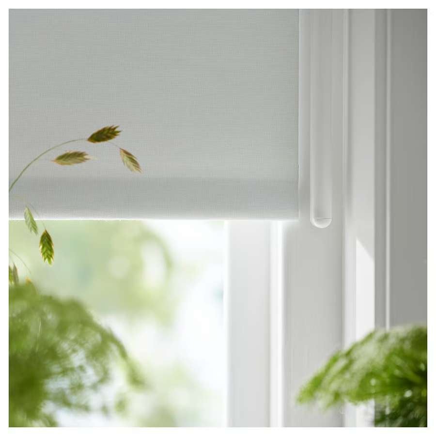2 STUKS IKEA FRIDANS rolgordijnen wit – 205 cm breed  NIEUW, Ophalen, Wit, Nieuw, 200 cm of meer