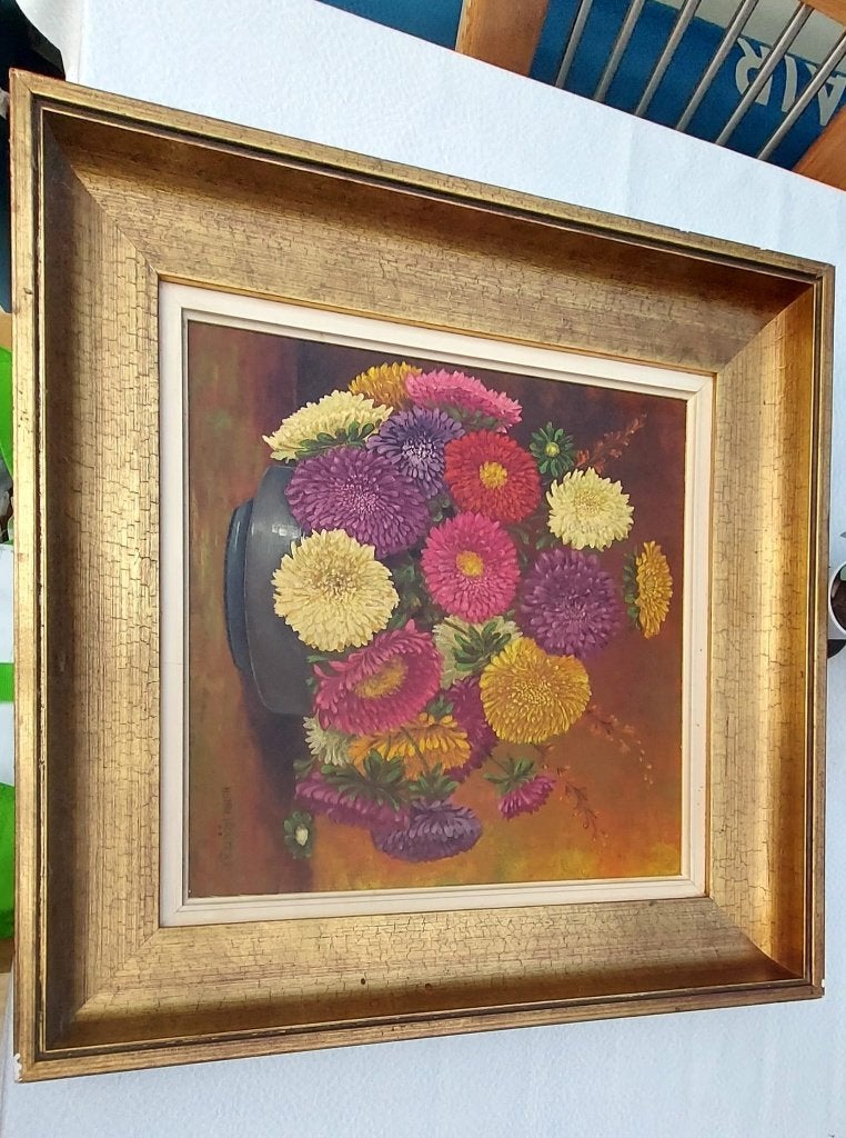 Schilderij, Doek, Realistisch, Olieverf, Gedateerd